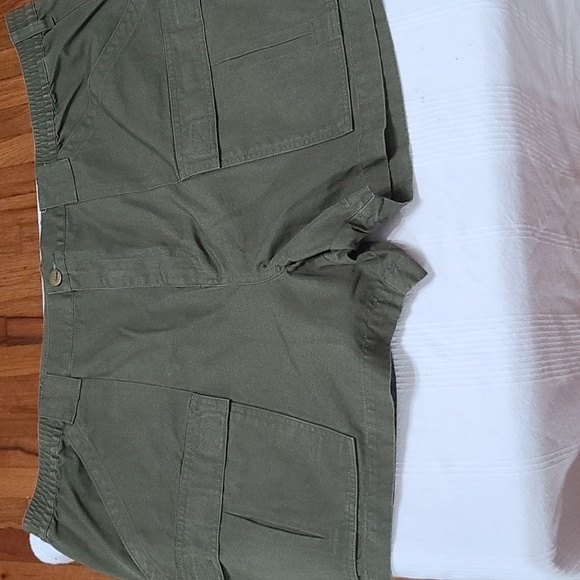Cabela's Mens Shorts Bundle 2 Khaki Green/Tan Multiple Pockets Elastic Sz 48 EUC - Picture 2 of 12